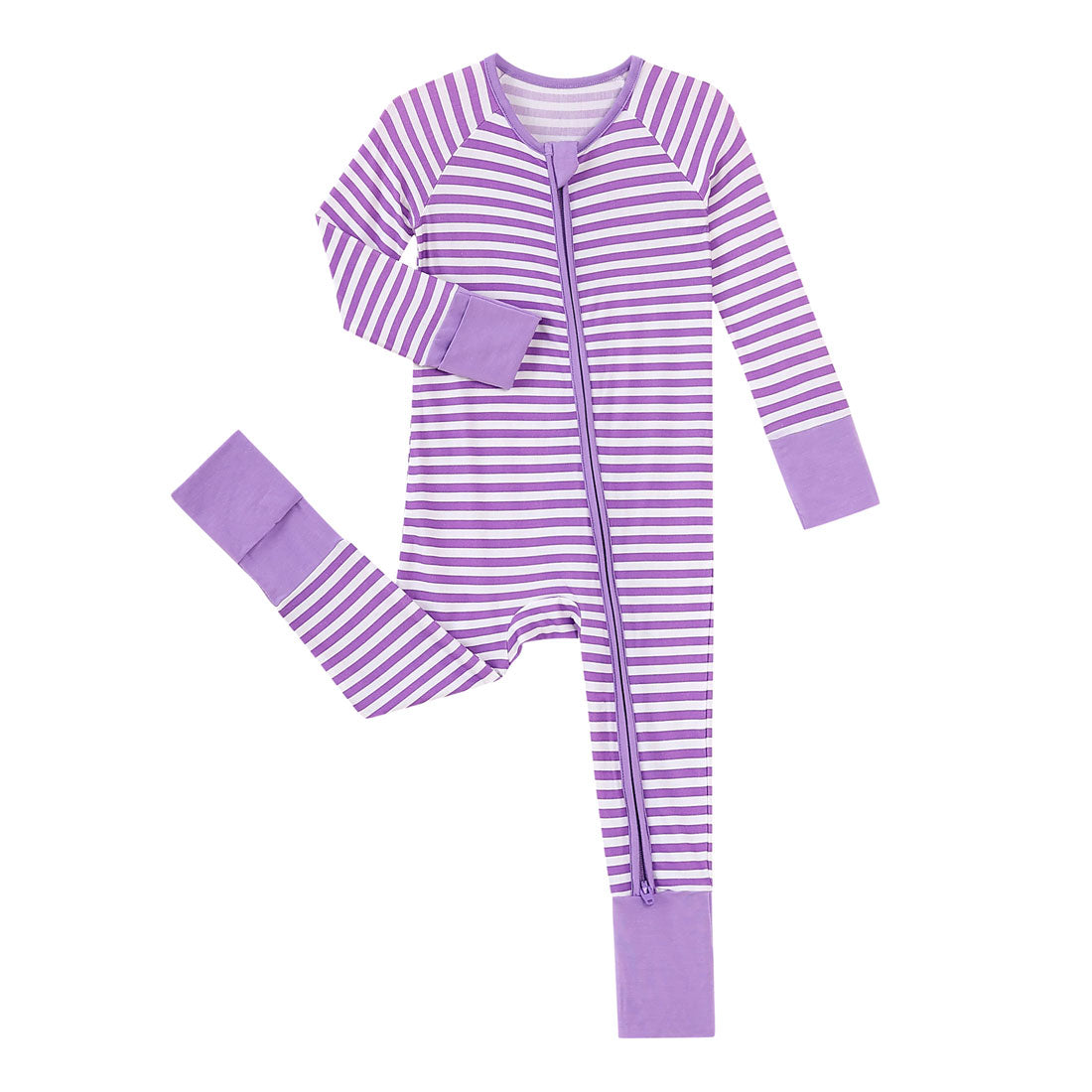 Zip Romper Pajamas Purple