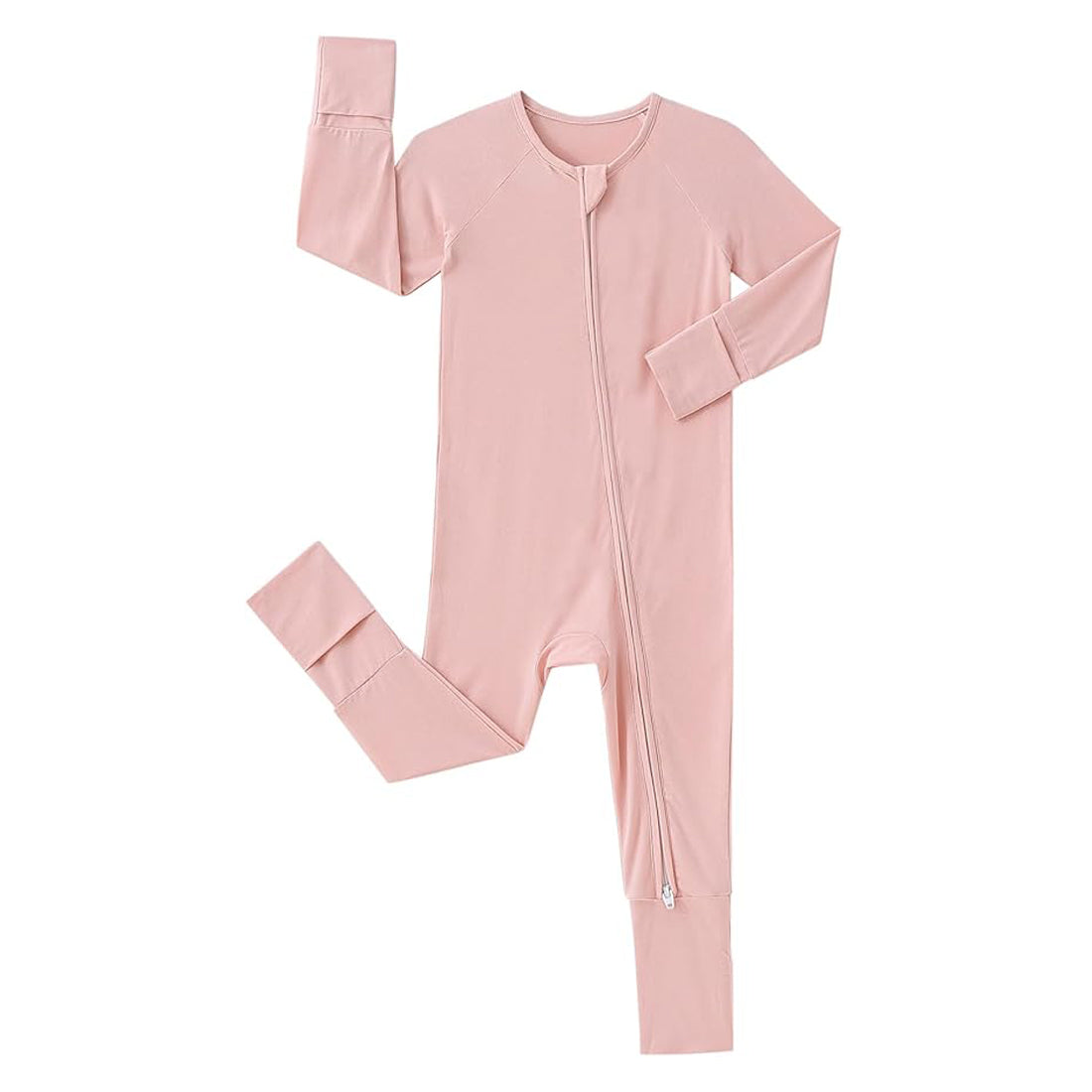 Zip Romper Pajamas Pink
