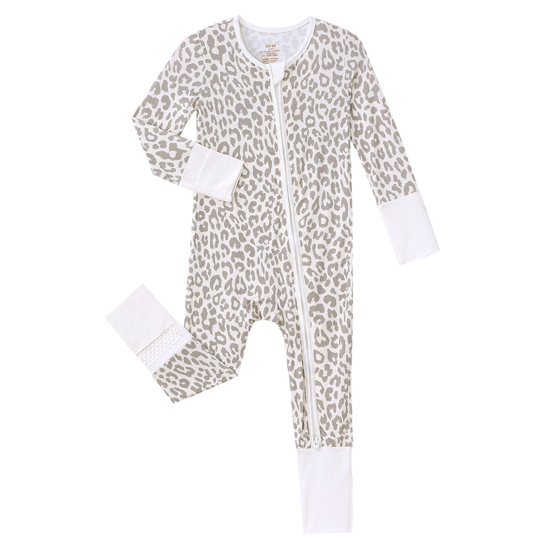 Zip Romper Pajamas Leopard