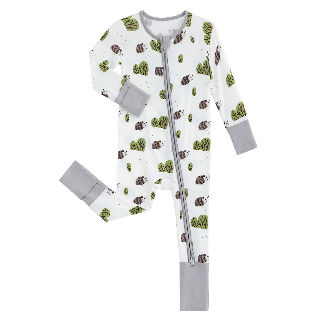 Zip Romper Pajamas Cute Hedgehog