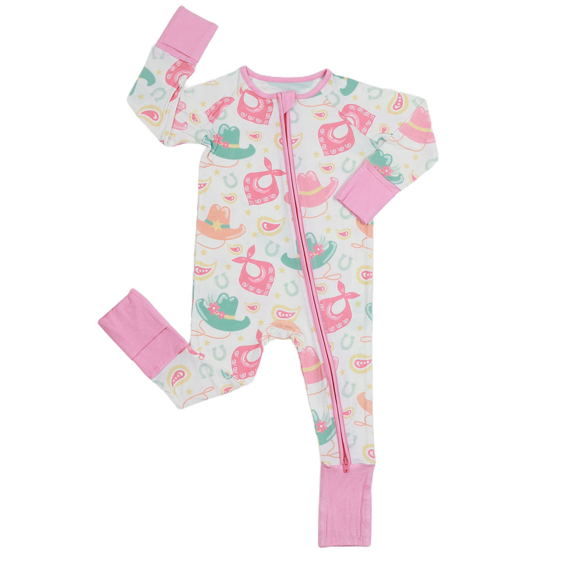 Zip Romper Pajamas Cowgirl