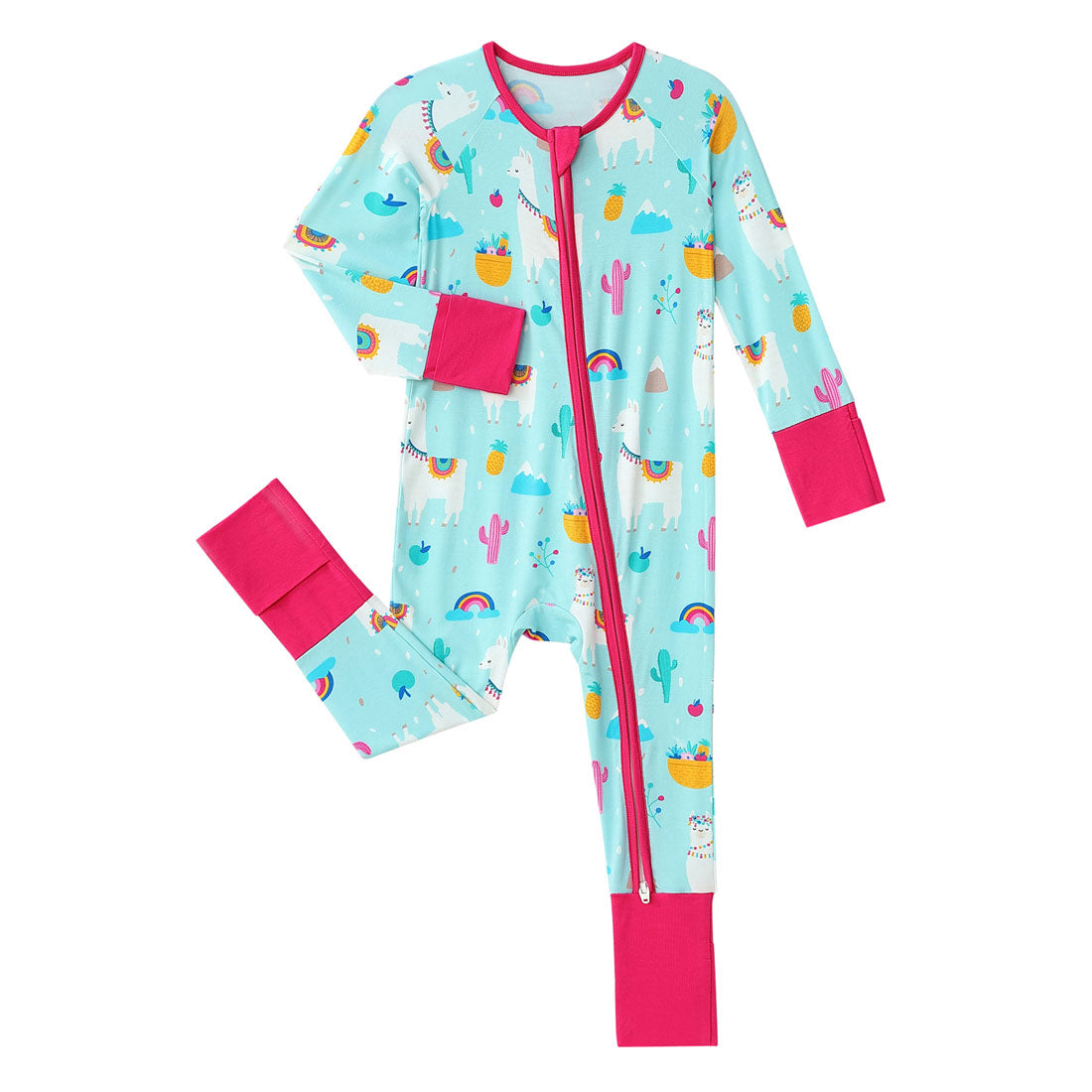 Zip Romper Pajamas Pineapple