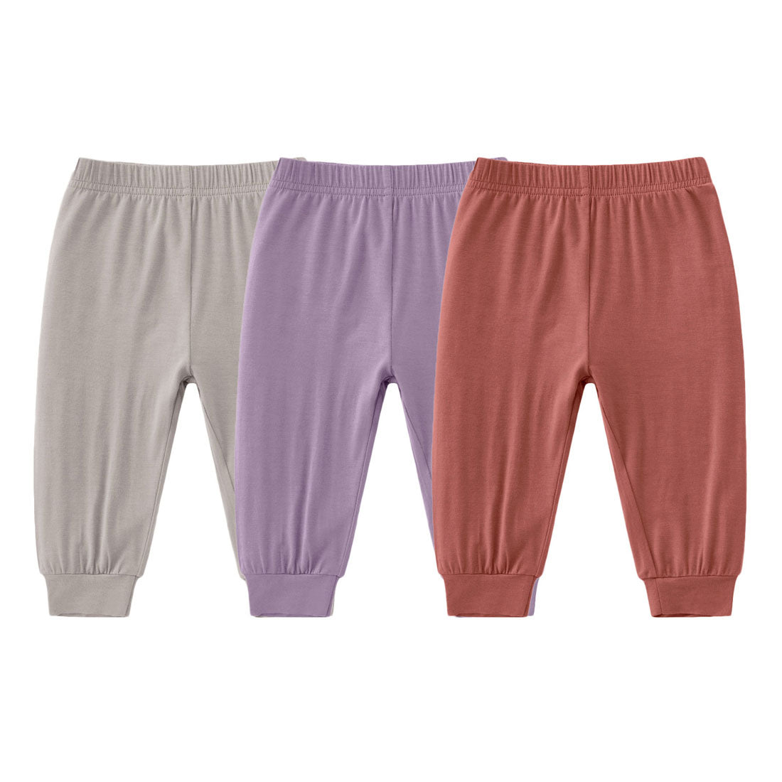 Baby Boys Girls Harem Pant Beige+Dusty Purple+Rust