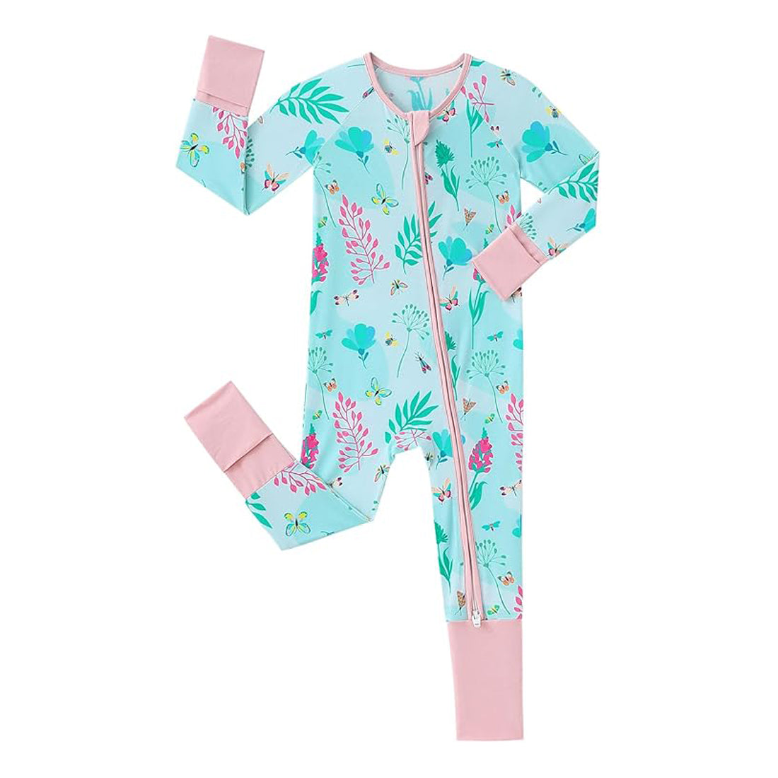 Zip Romper Pajamas Wild Flower
