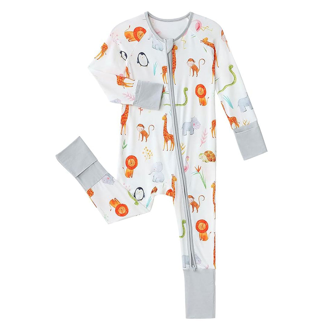 Zip Romper Pajamas Animals
