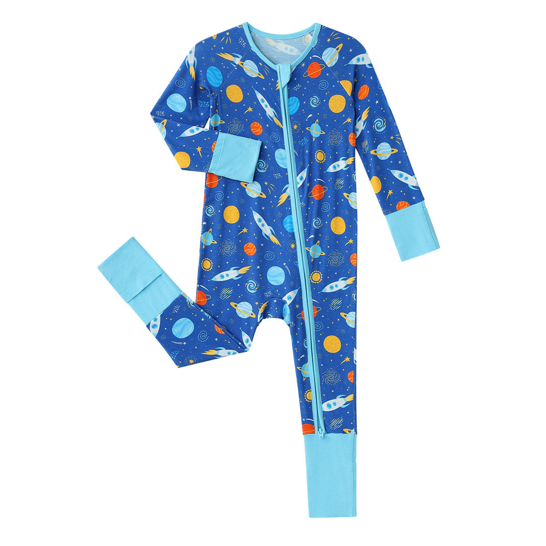Zip Romper Pajamas Space