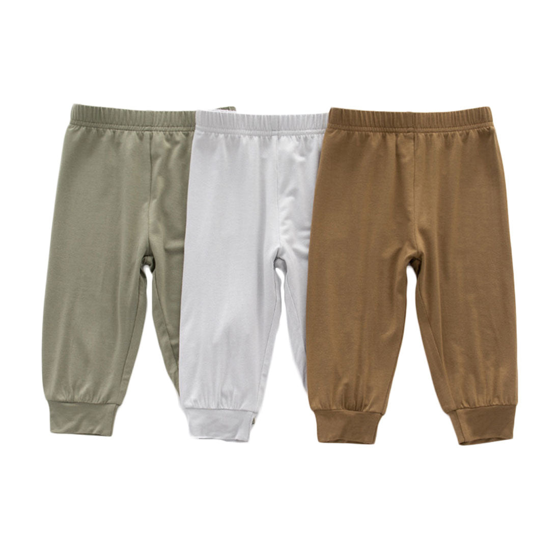 Baby Boys Girls Harem Pant Grey+Brown+Green
