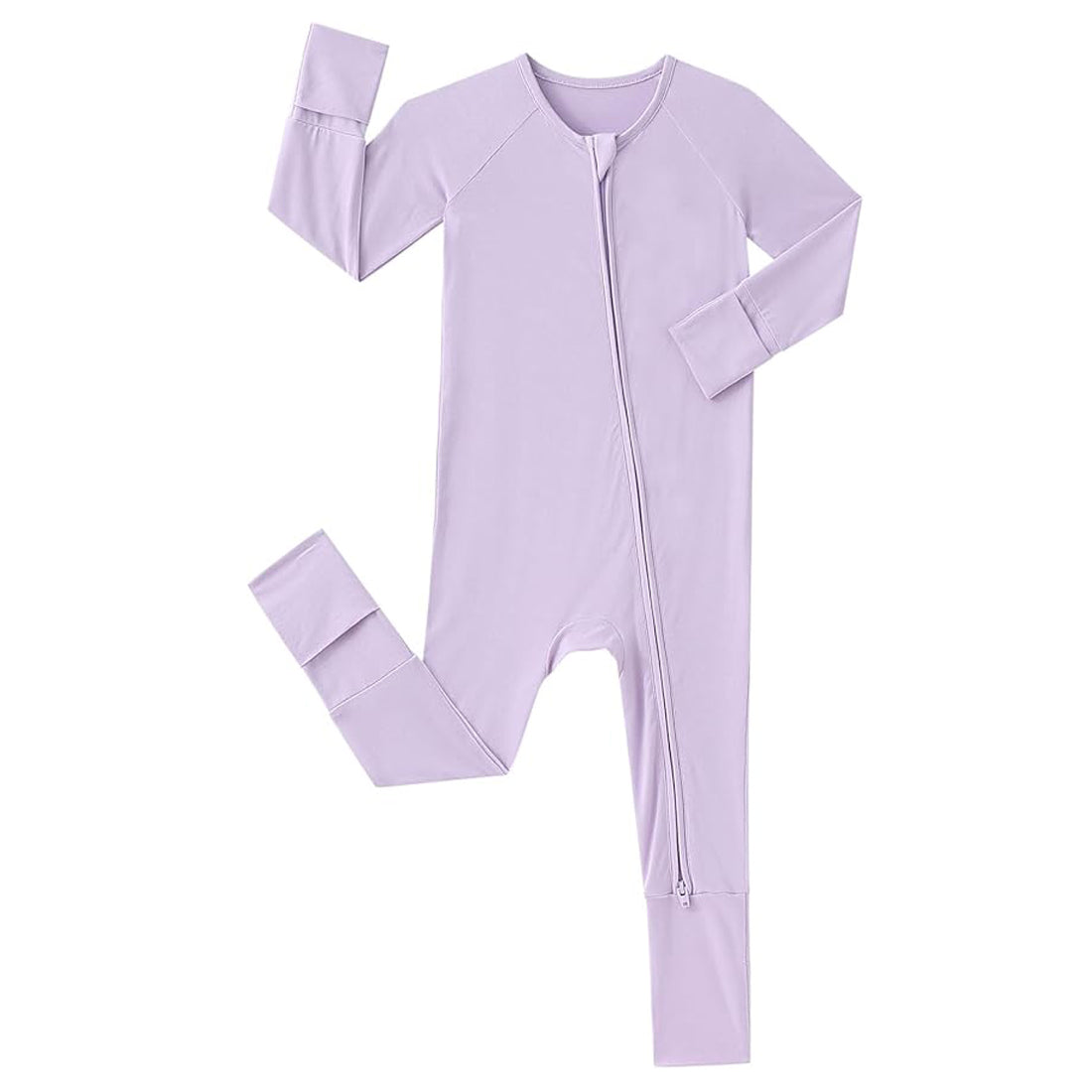 Zip Romper Pajamas Lilac