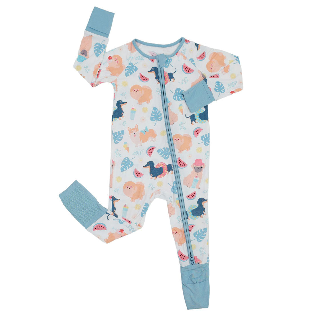 Zip Romper Pajamas Dogs