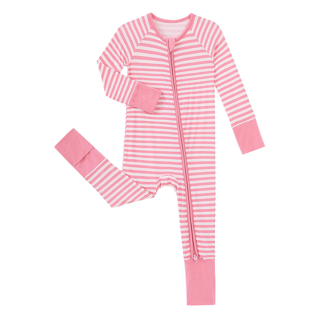 Zip Romper Pajamas Pink