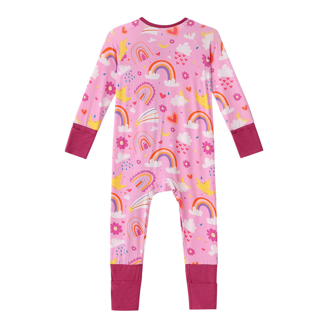 Zip Romper Pajamas Rainbow
