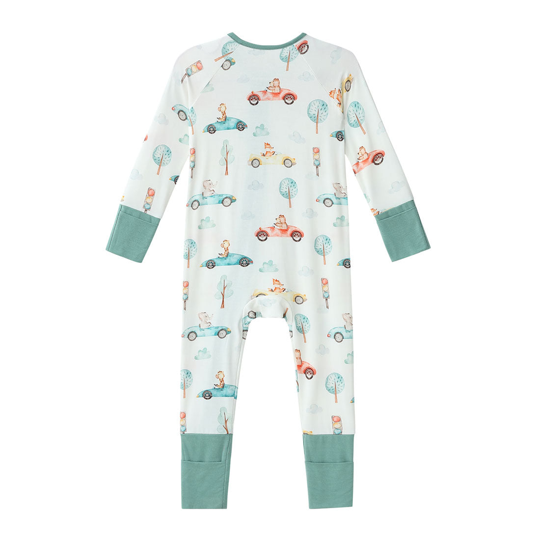Zip Romper Pajamas Car
