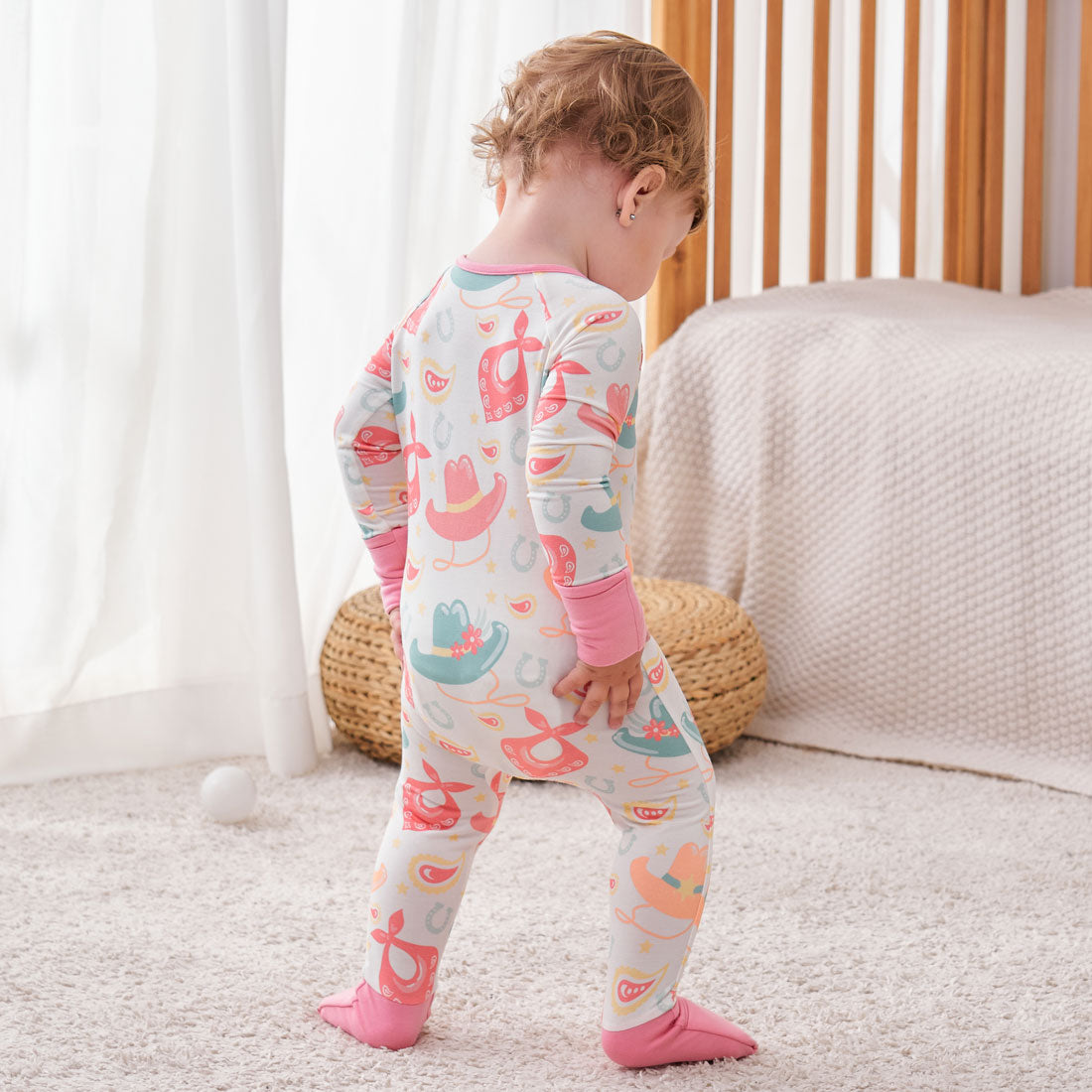 Zip Romper Pajamas Cowgirl