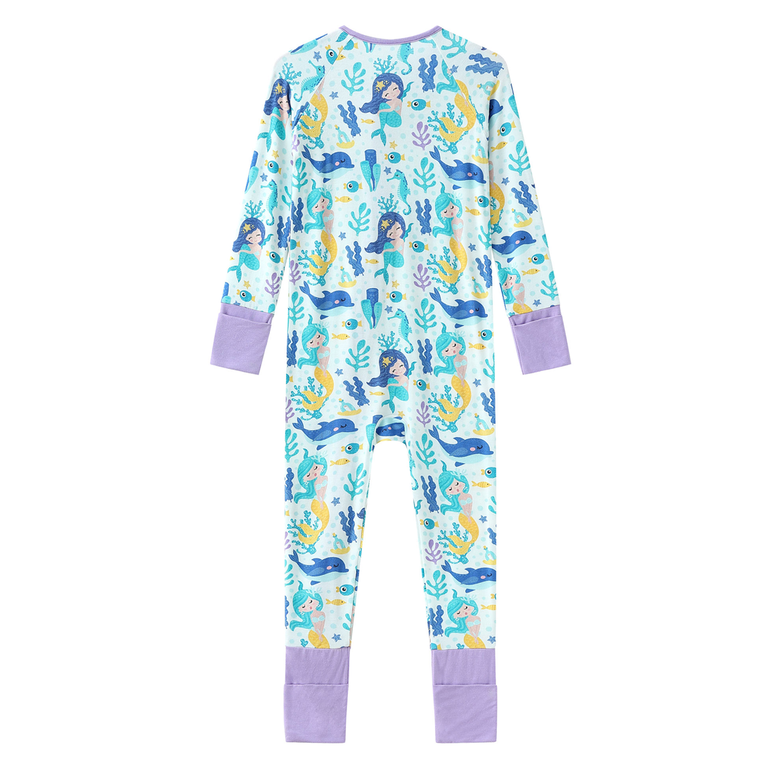 Zip Romper Pajamas Mermaids