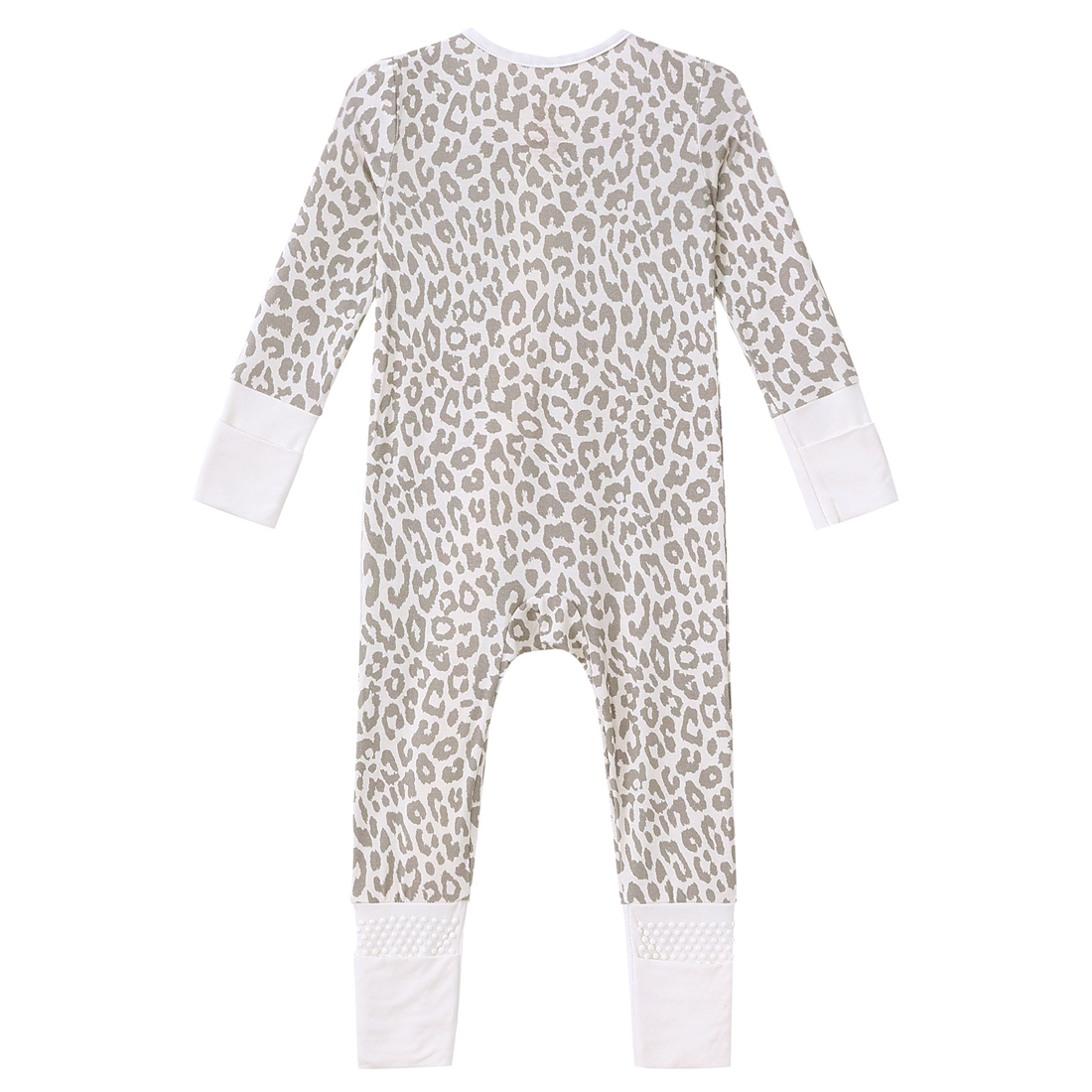 Zip Romper Pajamas Leopard