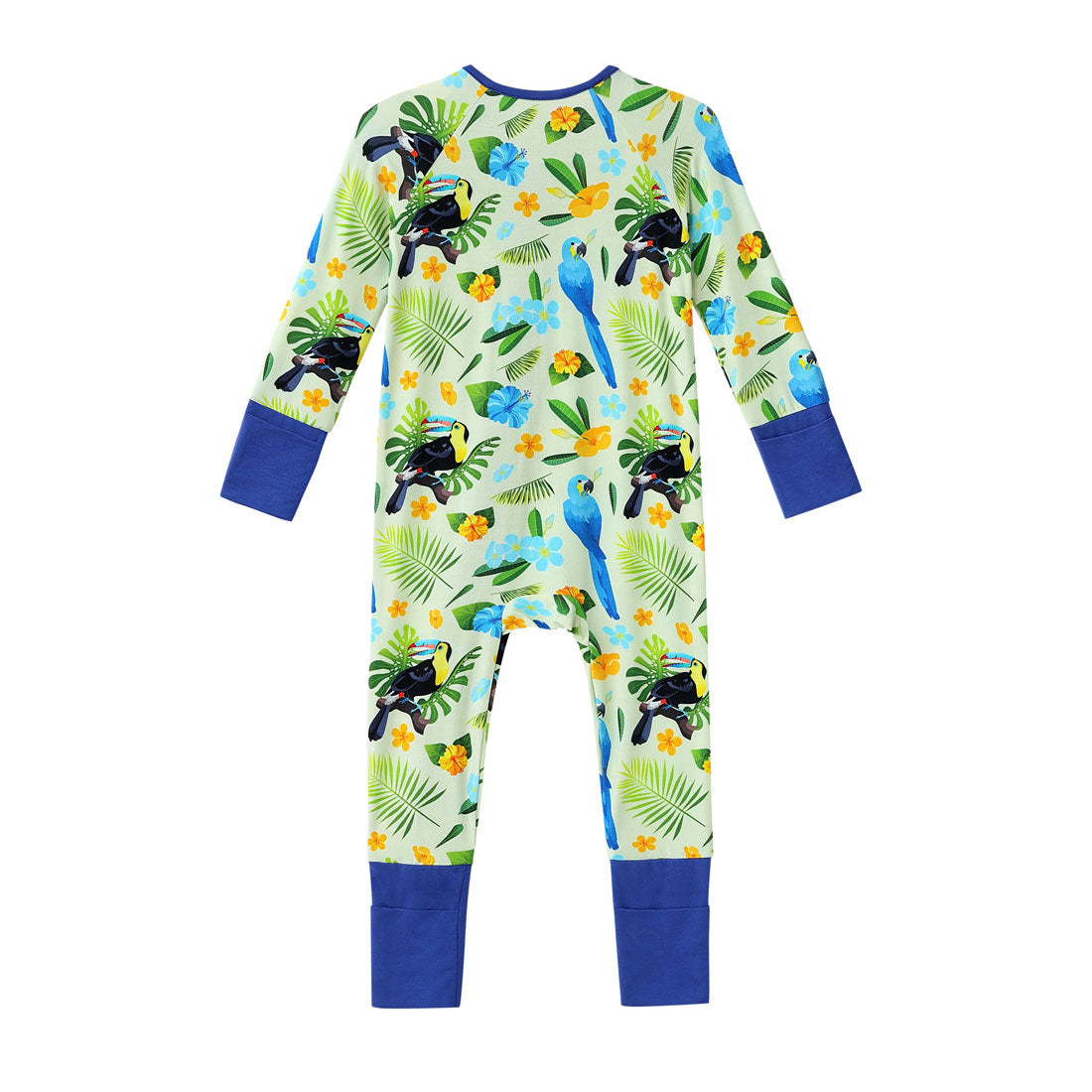 Zip Romper Pajamas Tropical