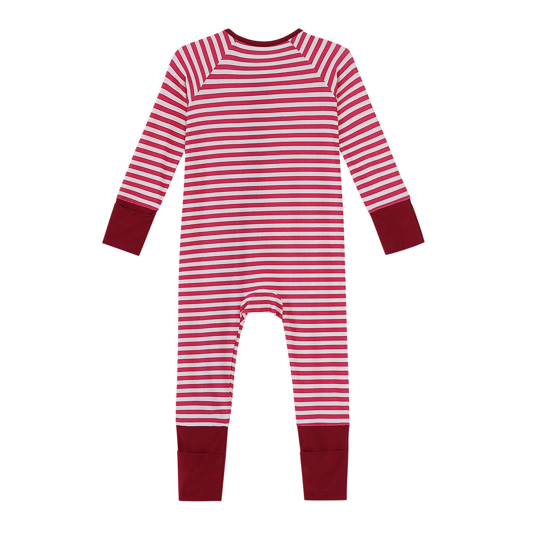 Zip Romper Pajamas Hot Pink