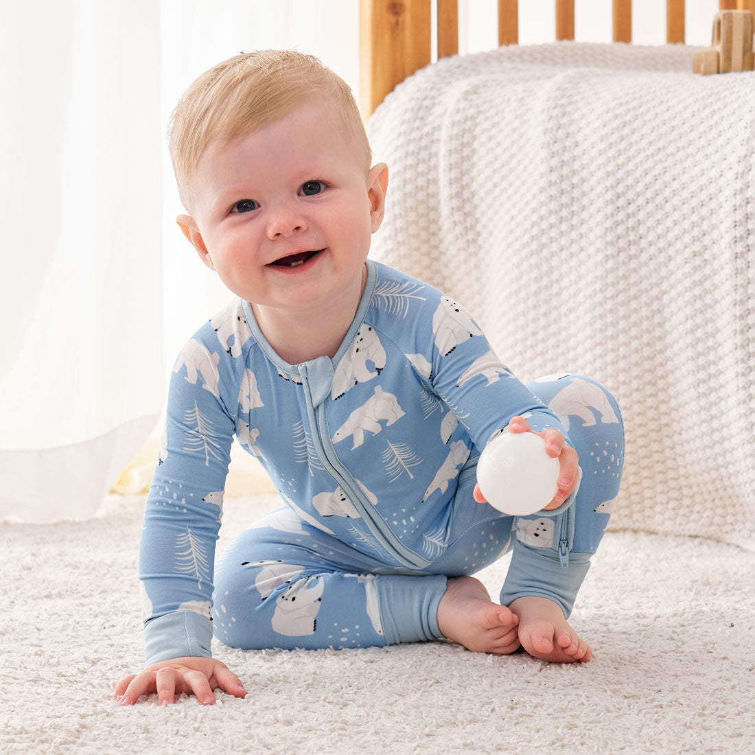 Zip Romper Pajamas Bear