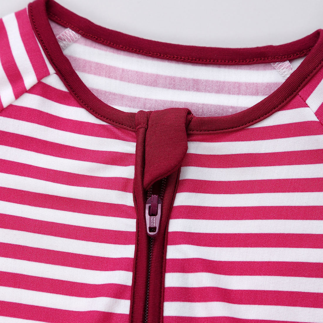 Zip Romper Pajamas Hot Pink