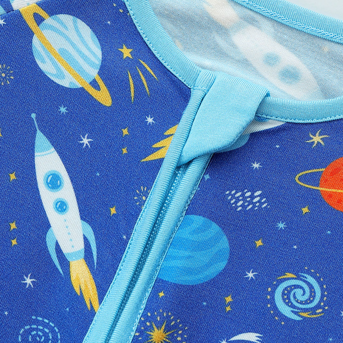 Zip Romper Pajamas Space