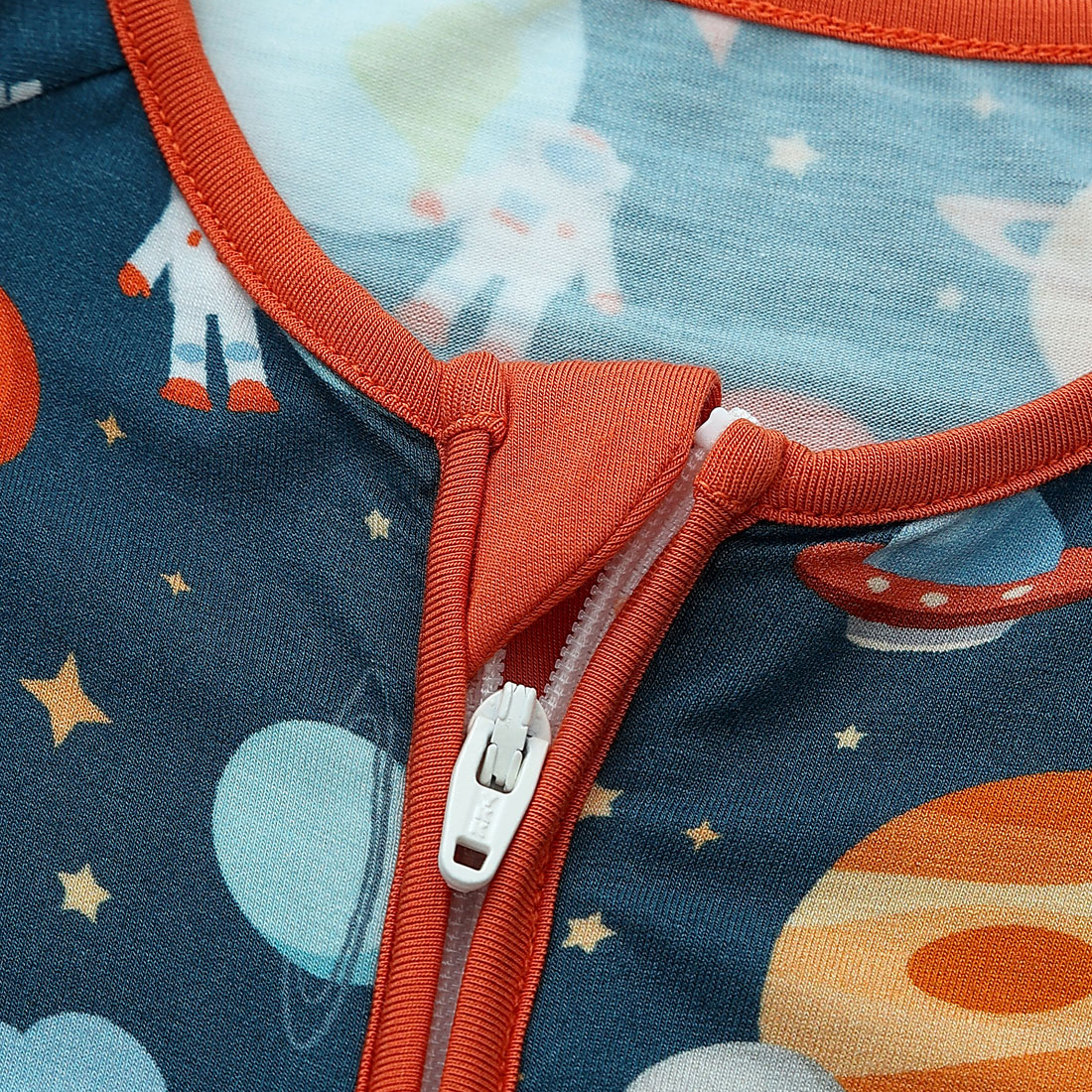 Zip Romper Pajamas Space