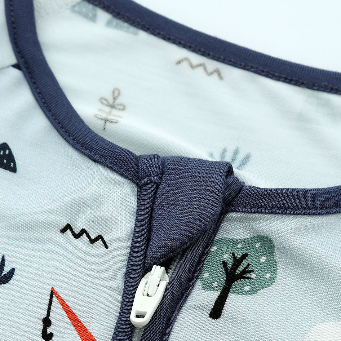 Zip Romper Pajamas Construction Vehicle