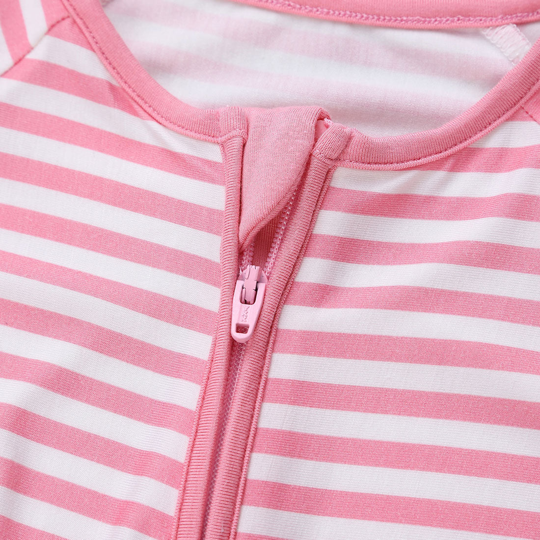 Zip Romper Pajamas Pink