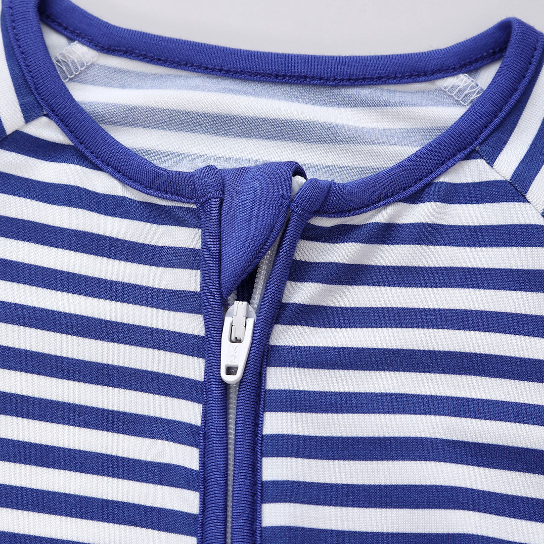 Zip Romper Pajamas Deep Blue