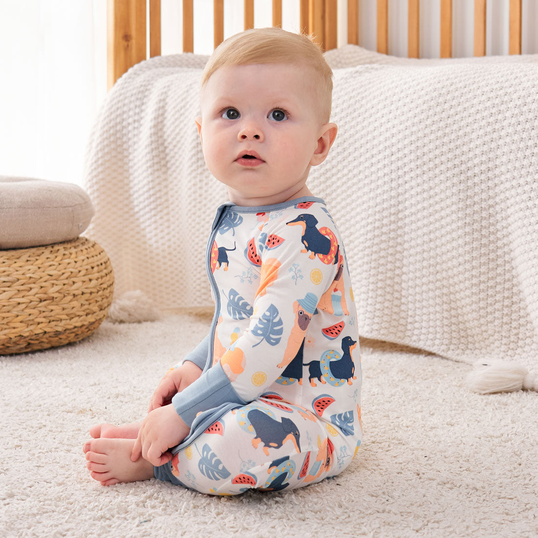 Zip Romper Pajamas Dogs