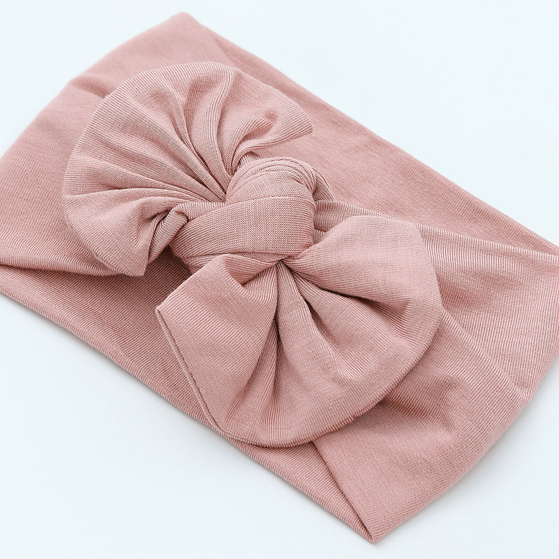 Bamboo Newborn Baby Knotted Gown and Headband Set Sleep Gown Mauve