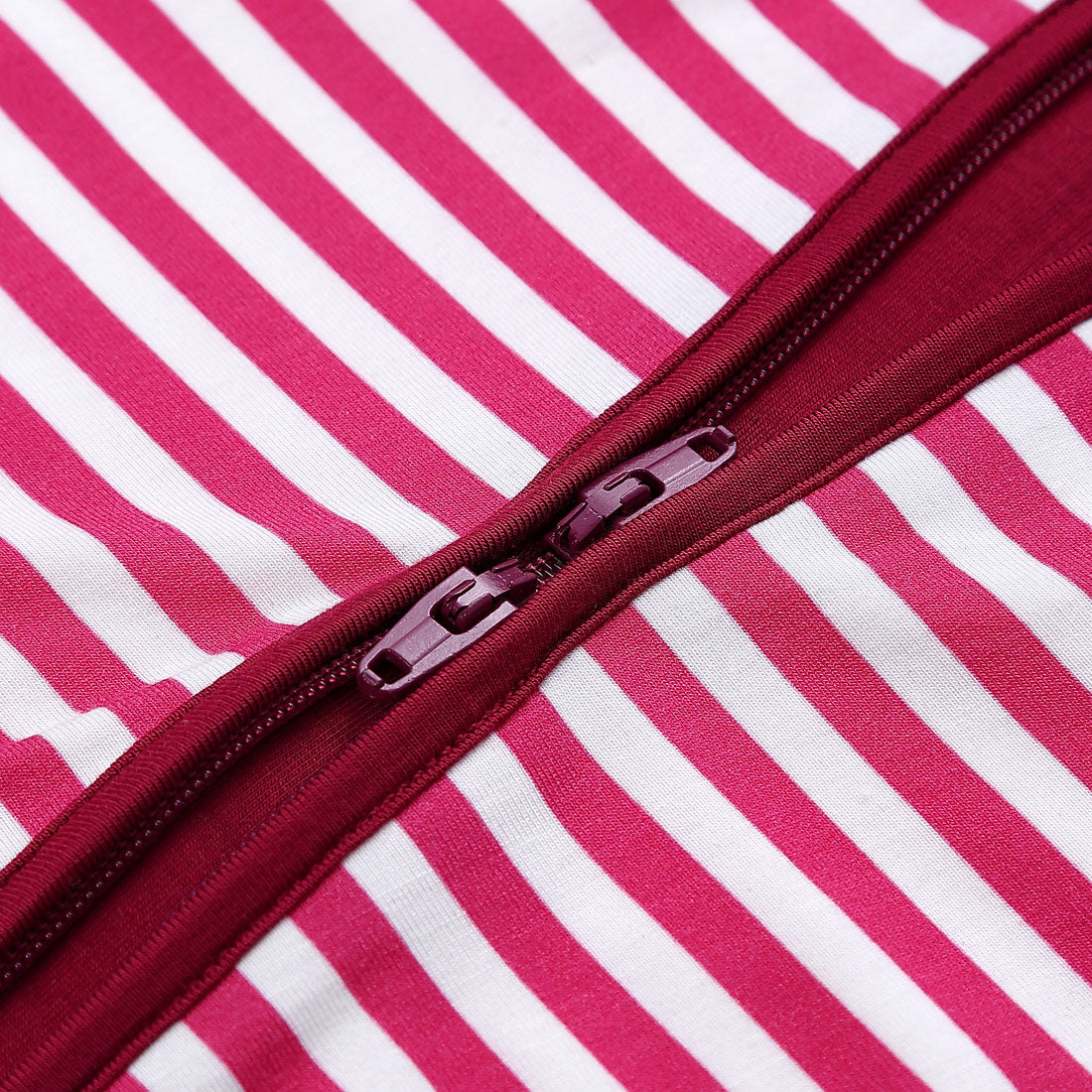 Zip Romper Pajamas Hot Pink