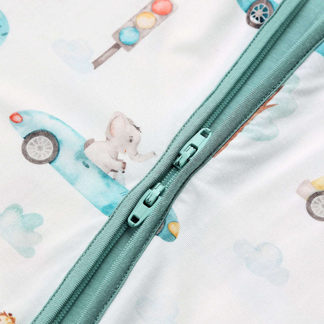 Zip Romper Pajamas Car