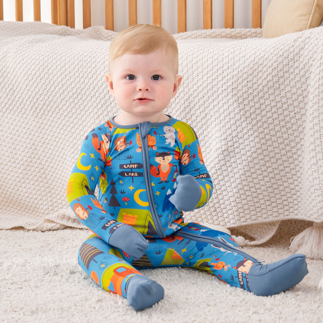 Zip Romper Pajamas Camp