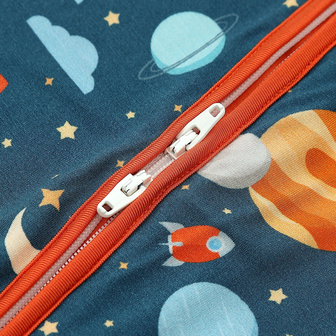 Zip Romper Pajamas Space