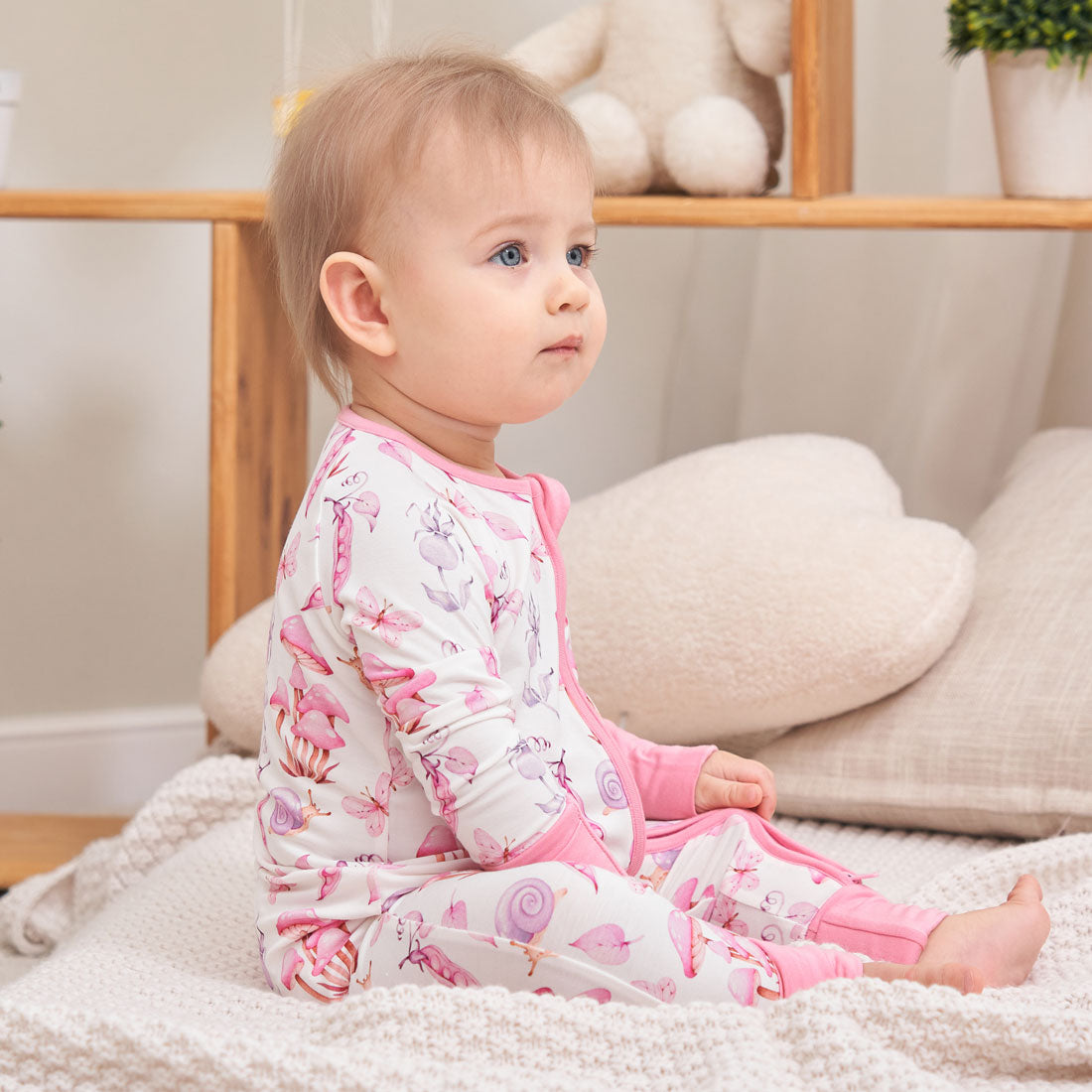 Zip Romper Pajamas Forest