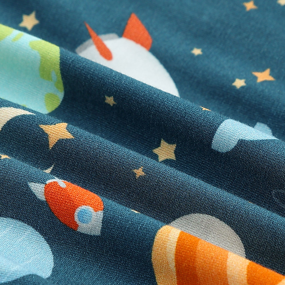 Zip Romper Pajamas Space