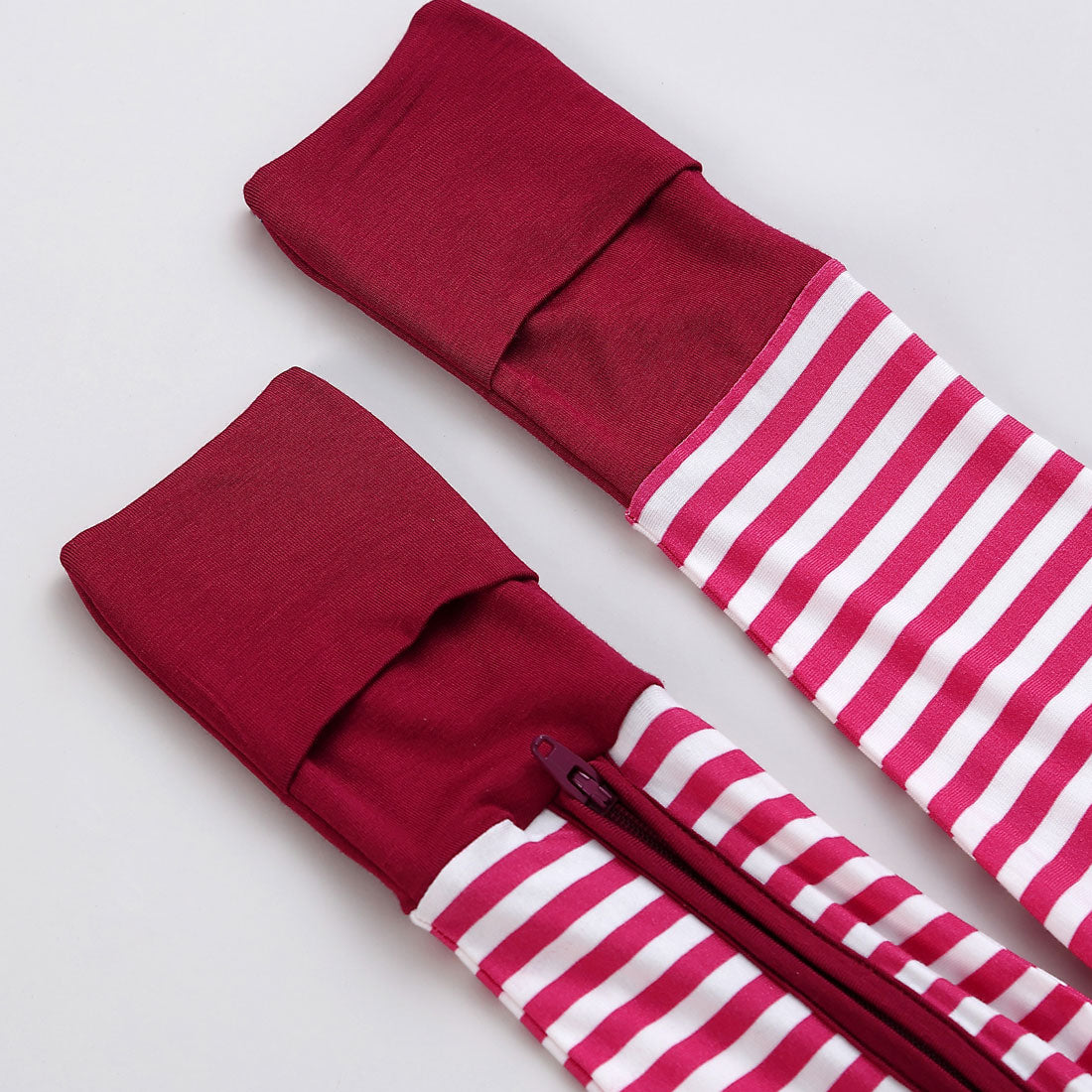 Zip Romper Pajamas Hot Pink