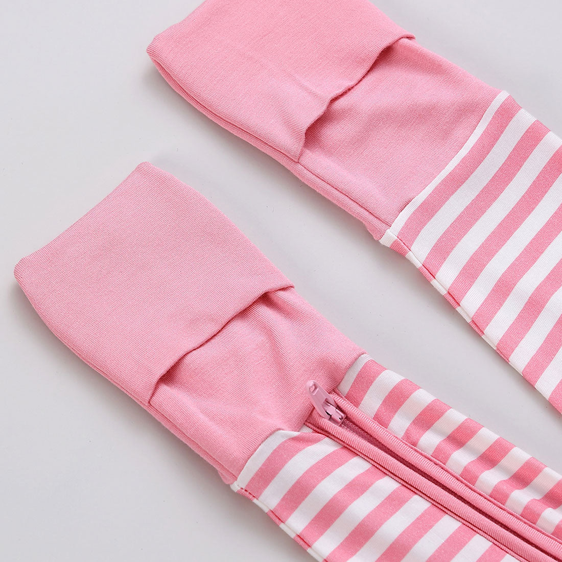 Zip Romper Pajamas Pink