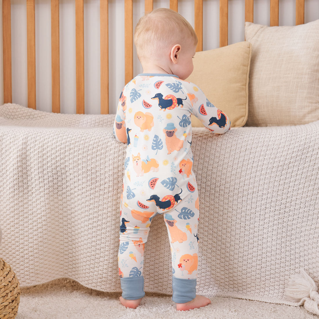 Zip Romper Pajamas Dogs