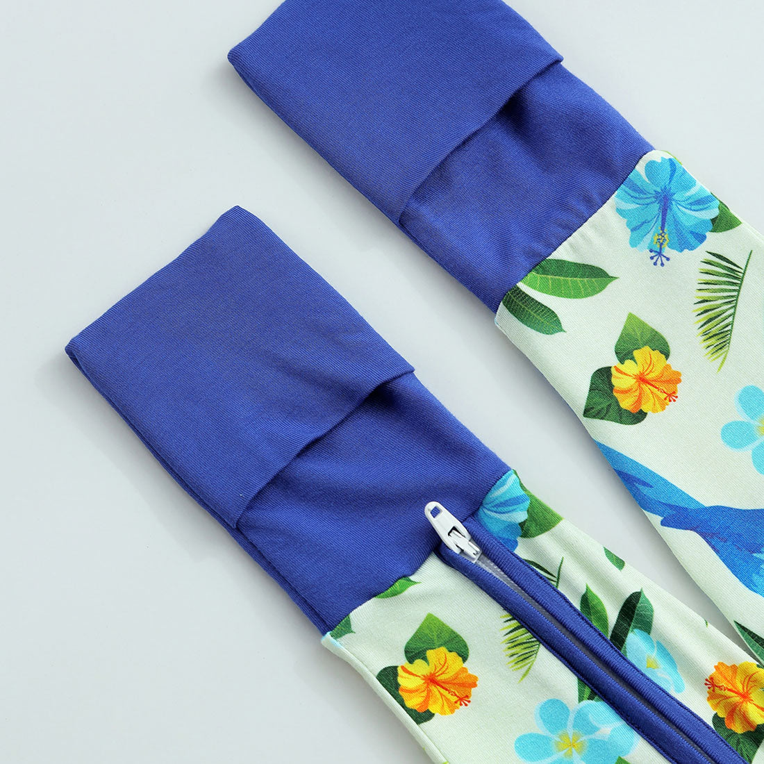 Zip Romper Pajamas Tropical