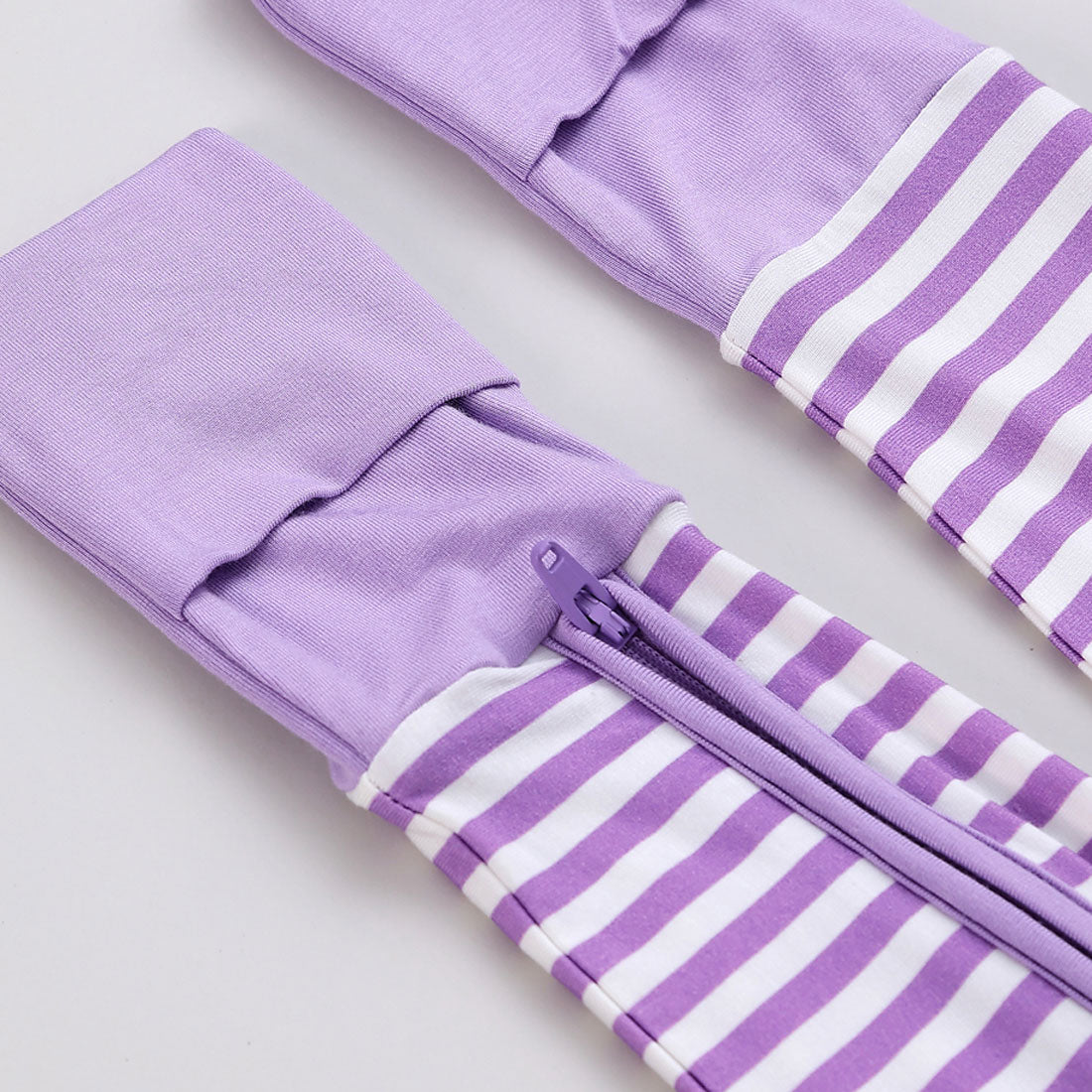Zip Romper Pajamas Purple