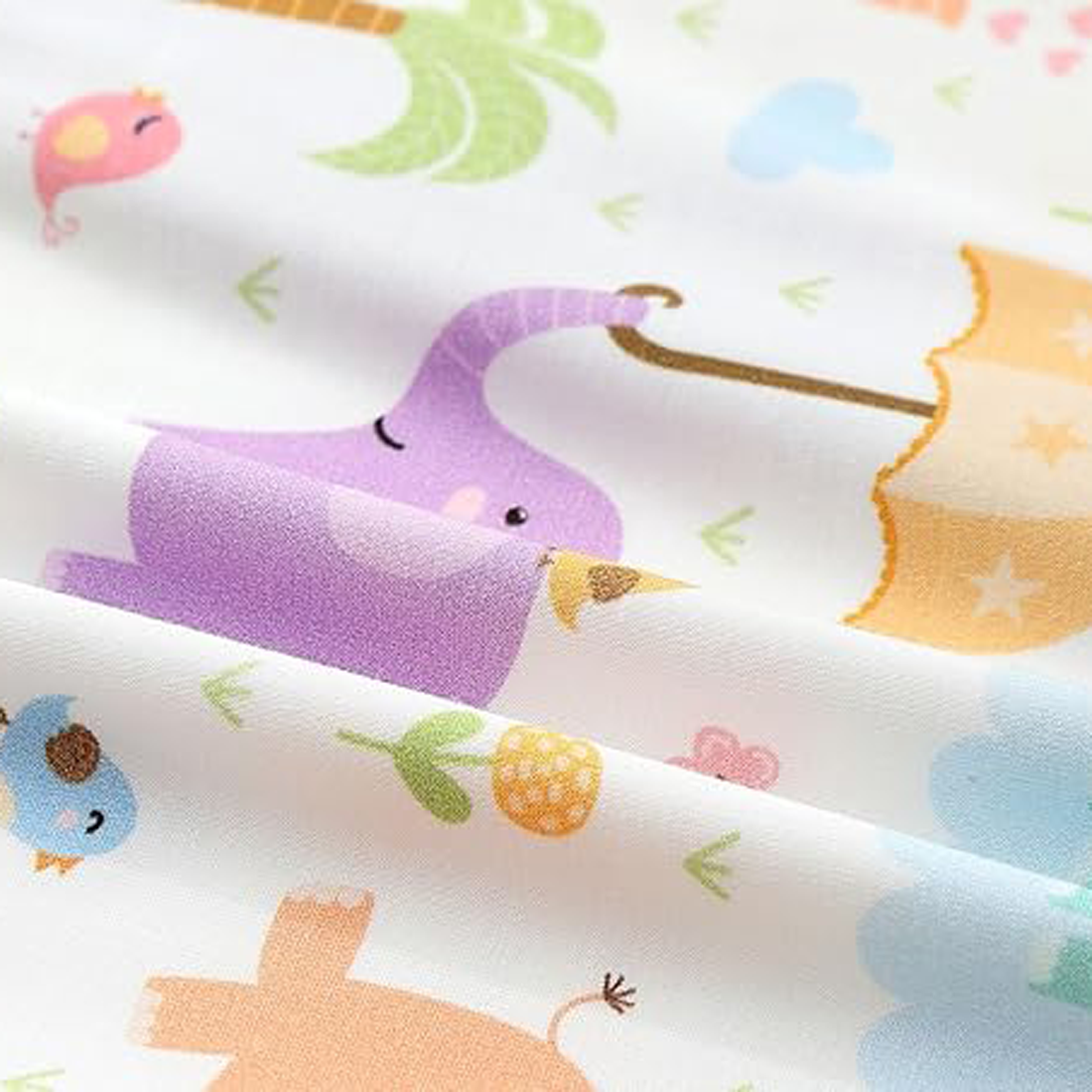 Zip Romper Pajamas Purple Elephant