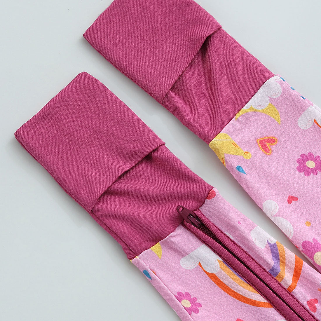 Zip Romper Pajamas Rainbow