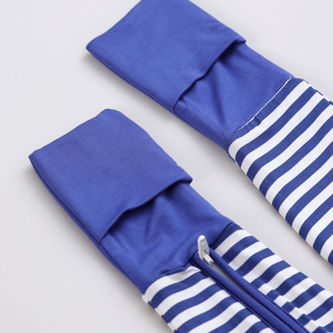 Zip Romper Pajamas Deep Blue