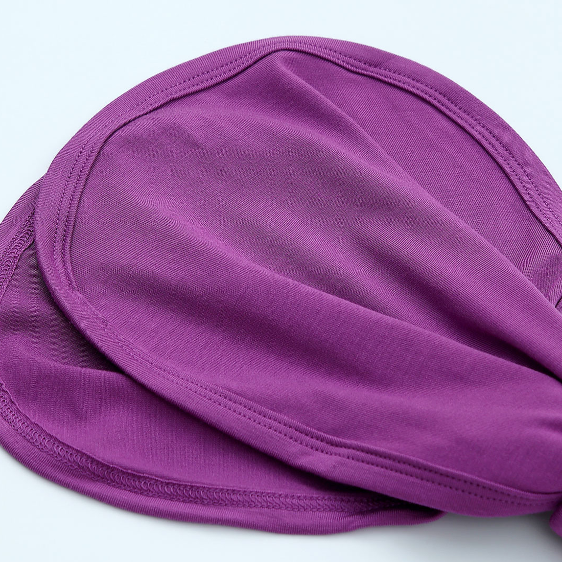 Bamboo Newborn Baby Knotted Gown and Headband Set Purple