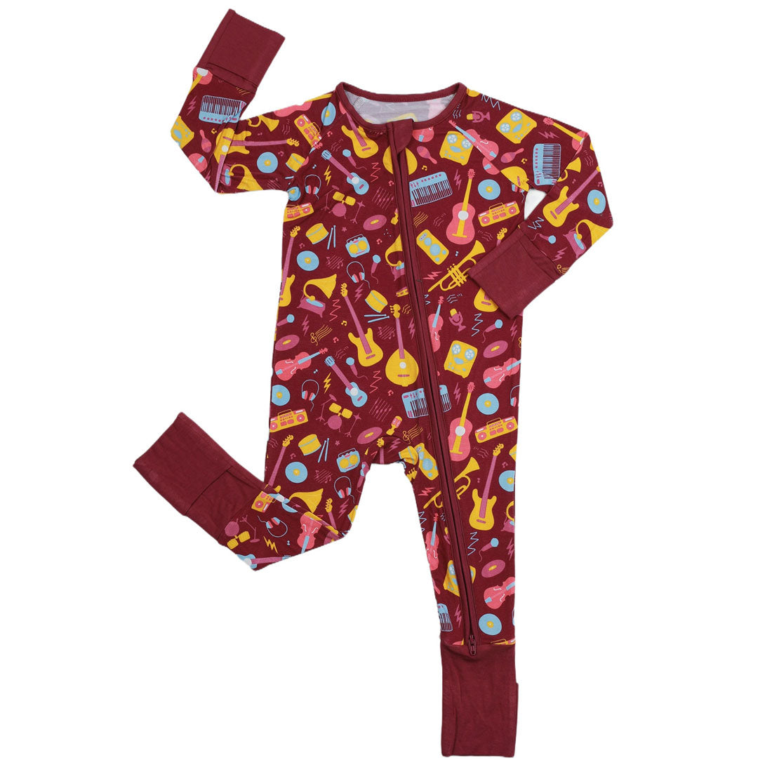 Zip Romper Pajamas Guitar