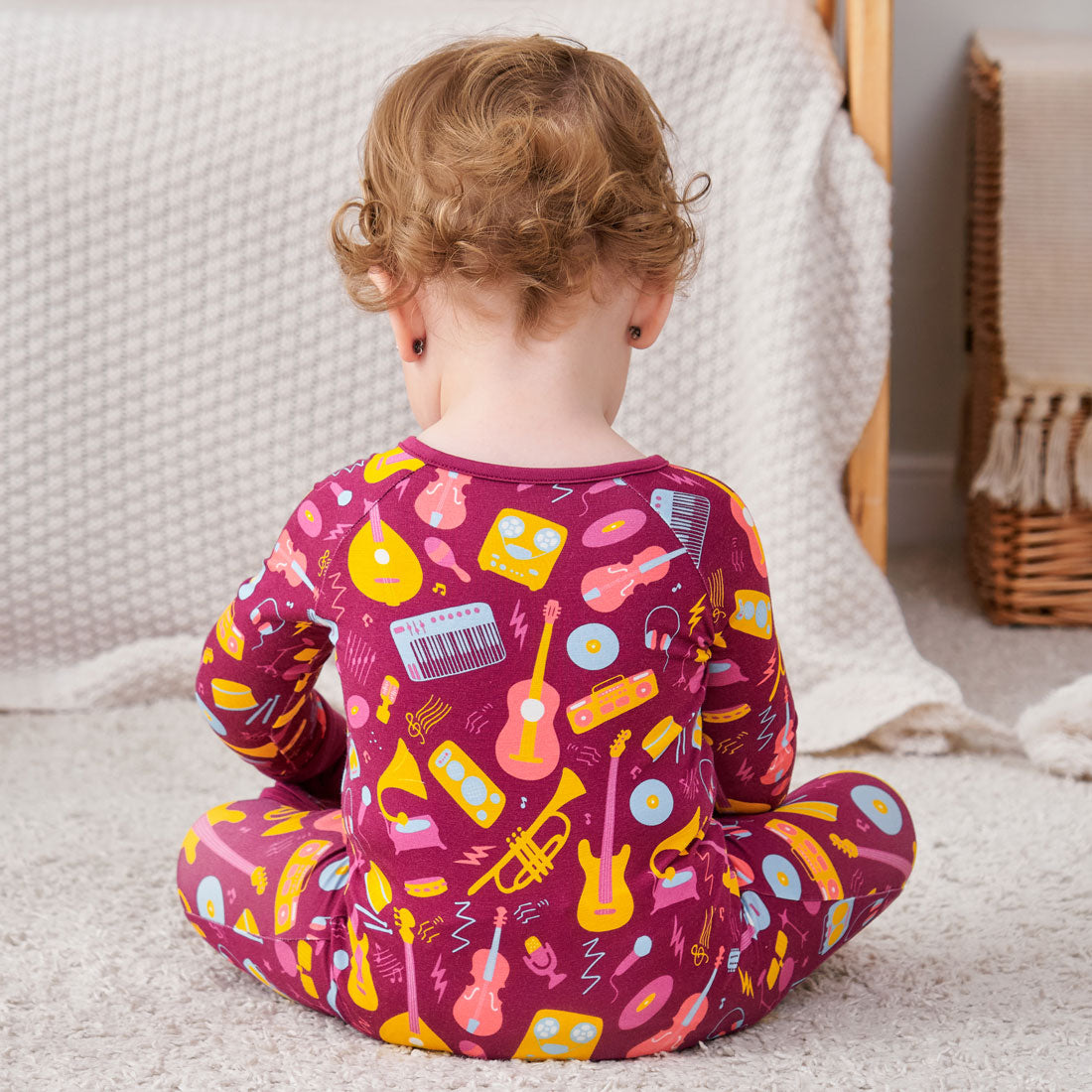 Zip Romper Pajamas Guitar