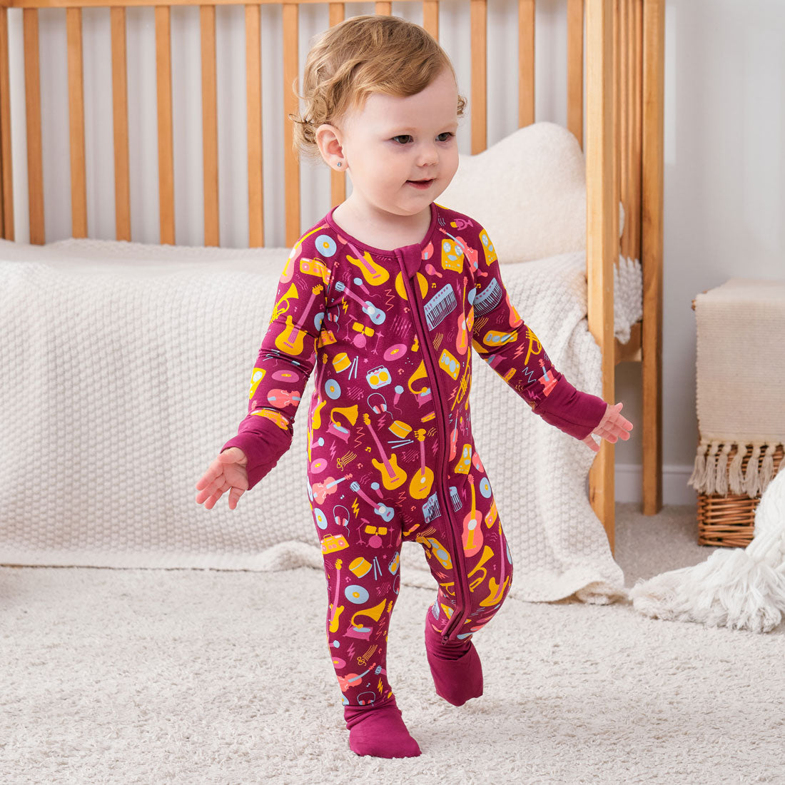 Zip Romper Pajamas Guitar
