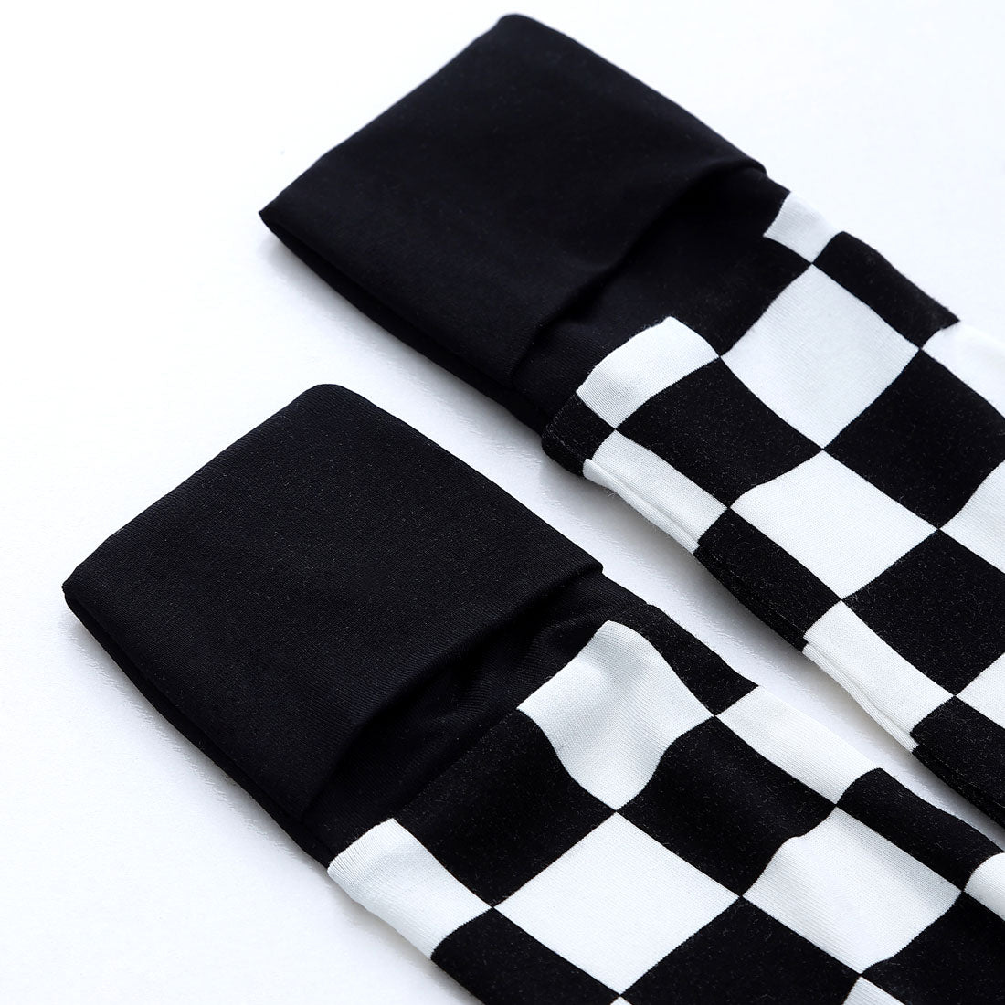 Zip Romper Pajamas Black Checkerboard