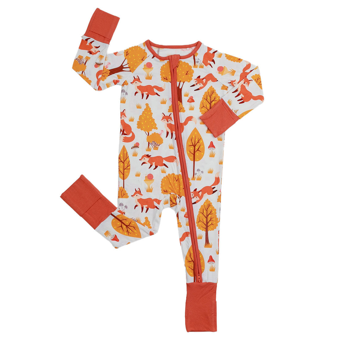 Zip Romper Pajamas Fox